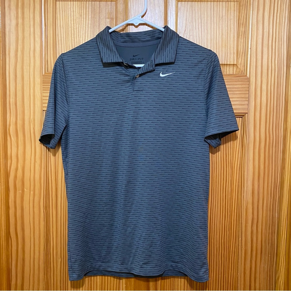 Youth Nike Dri-Fit Dark Gray Golf Polo (Large)